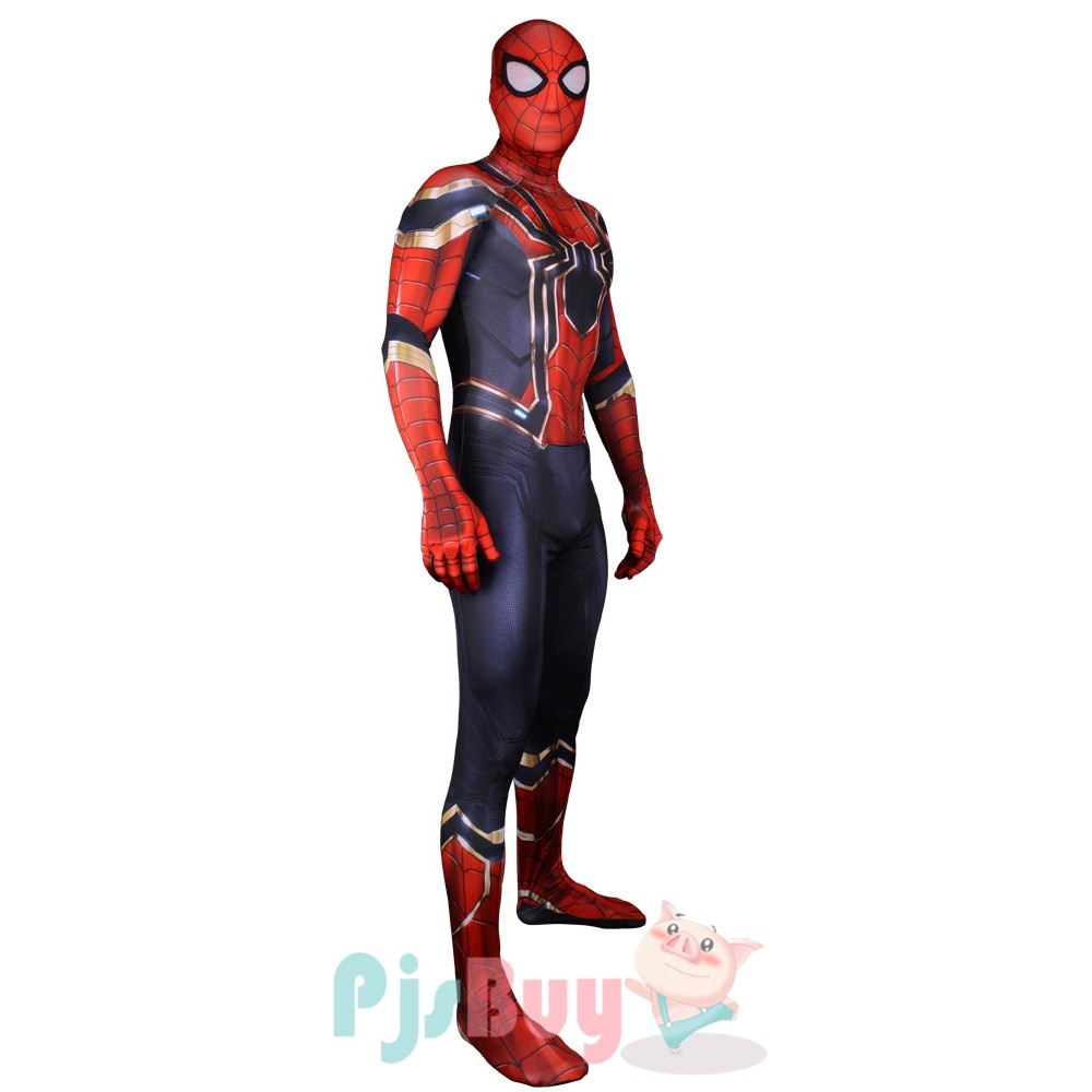 Iron Spider-Man Cosplay Costume Combinaison adultes enfants Spandex Zentai Révélateurs 