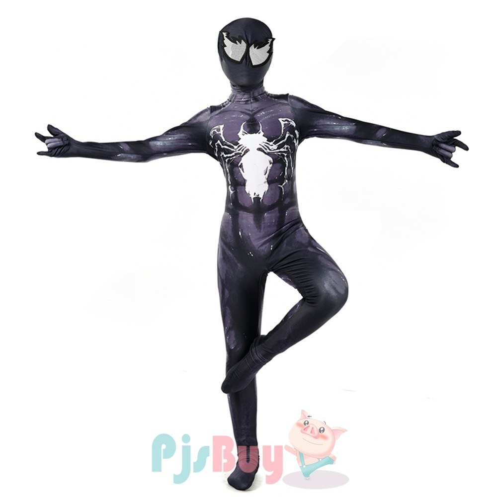 DYRM Venom Suit Cosplay Halloween Lycra Spandex Unisex Adult/Kids 3D Style Remy Spider Zentai 