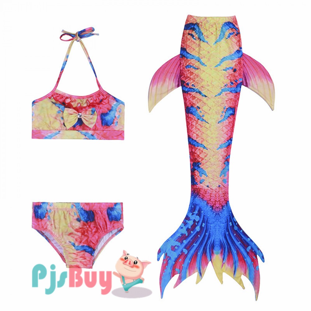 UrbanDesign Mermaid Tails for Swimming for Girls Set Without Monofin