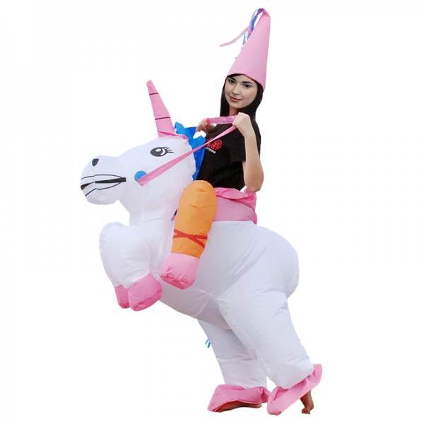 Inflatable Blow Up Unicorn Costume Suits For Halloween Costumes Adult & Kids 