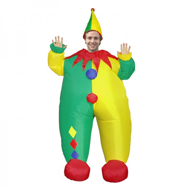 Inflatable Costume Blow Up Clown Costume Halloween Fun Suit