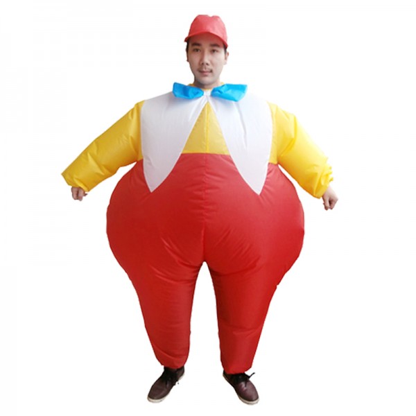 Fat Brother Inflatable Costume Blow Up Costumes Halloween Funny Suit