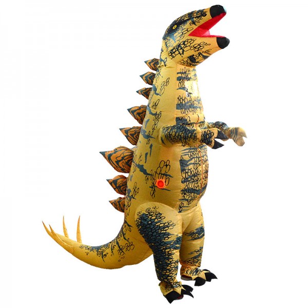 Inflatable Stegosaurus Costume Blow Up Dinosaur Costumes Halloween Funny Suit For Adult