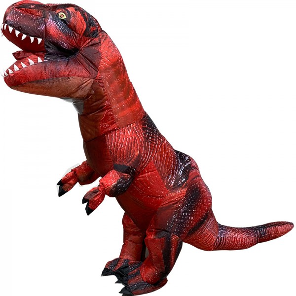 Blow Up Costume Inflatable Red T Rex Dinosaur Costumes Halloween Funny Suit For Adult
