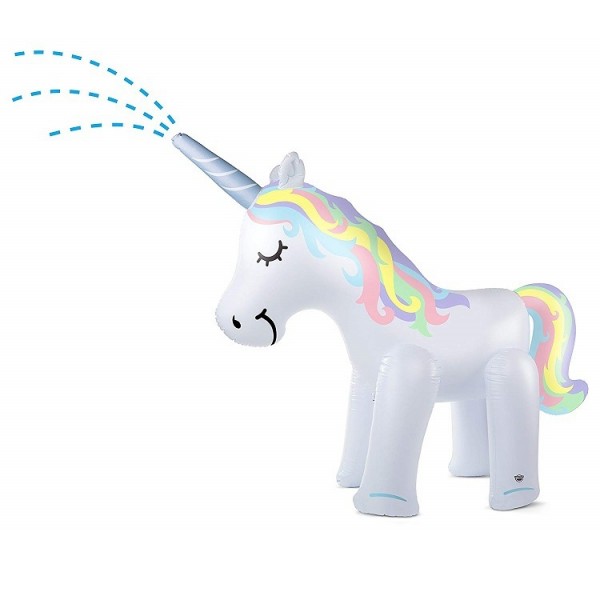 Inflatable Unicorn Yard Sprinkler Toy Adult & Kids Spray Water Toy Outdoor Party