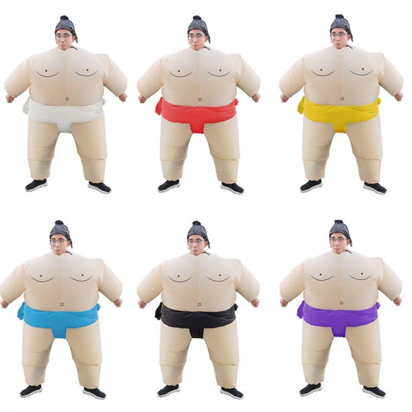 Blow Up Inflatable Sumo Wrestler Costume Halloween Suit For Adult & Kids