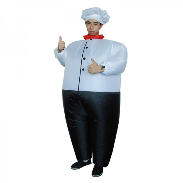 Inflatable Chef Blow Up Costumes Halloween Animal Funny Suit for Adult