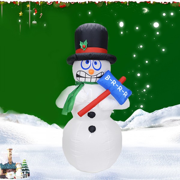Blow Up Snowman Christmas Inflatables Decorations Led Light