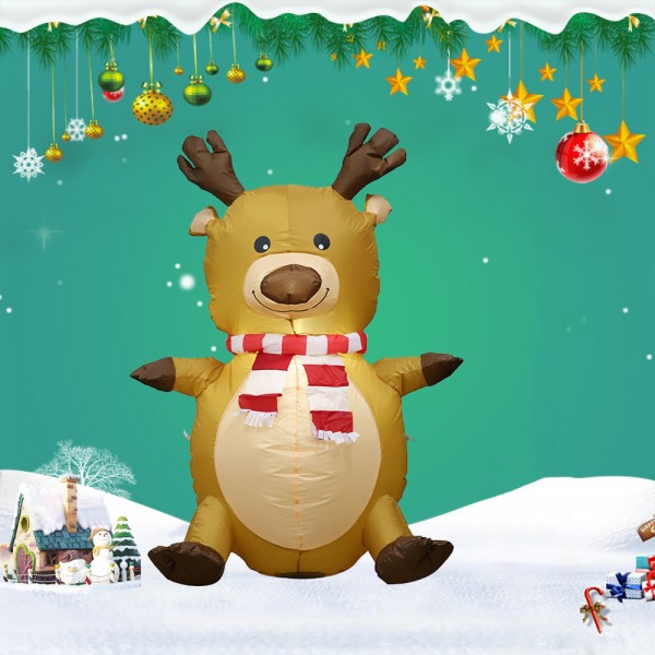 Inflatable Reindeer Claus Blow Up Santa Inflatables Decrations Led Light