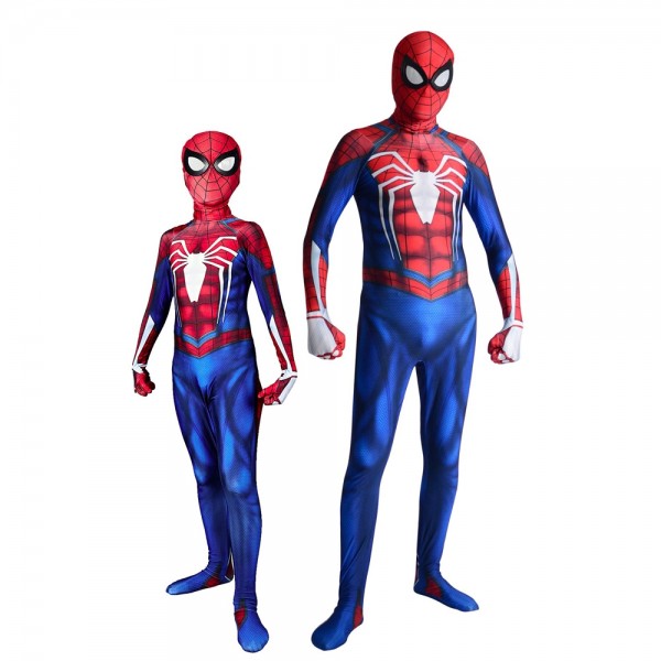 Ps4 Advanced Spider Man Suit Spiderman Costume Halloween Cosplay for Kids & Adult Costumes Spandex Zentai