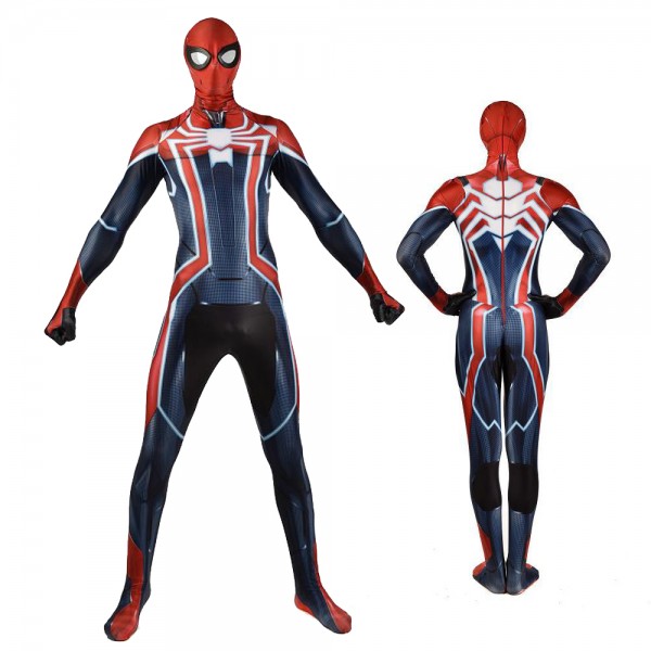 Velocity Spiderman Suit Ps4 Spider Man Suit Cosplay Costume Spandex Zentai Adult & Kids