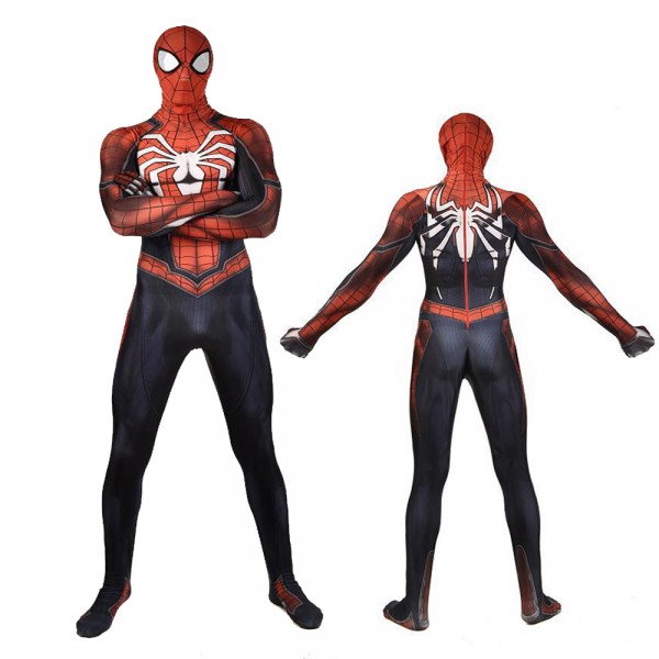 Spider Man Ps4 Advanced Suit Cosplay Costume Spandex Zentai Adult & Kids