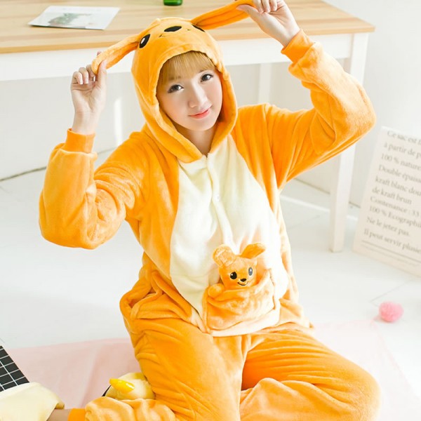 Kangaroo Adult Animal Onesie Pajamas Costume
