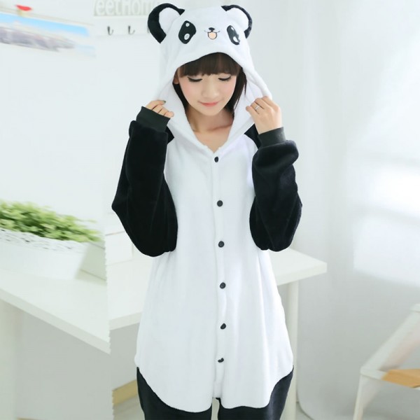 Happy Panda Adult Animal Onesie Pajamas Costume