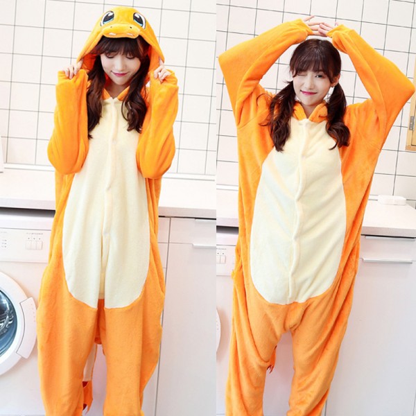 Charmander Adult Animal Onesie Pajamas Anime Costume