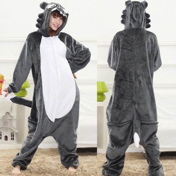 Wolf Adult Animal Onesie Pajamas Costume