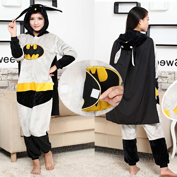 Batman Adult Animal Onesie Pajamas Super Hero Costume
