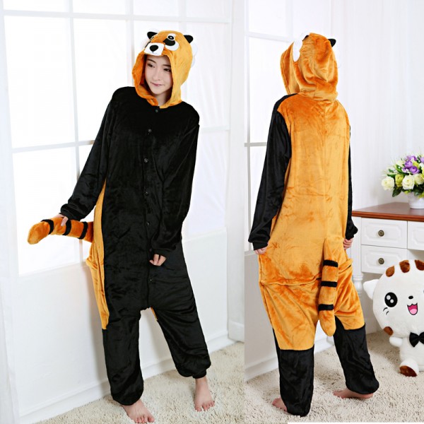 Red Panda Onesie Pajamas For Adult Animal Costume Buy Online