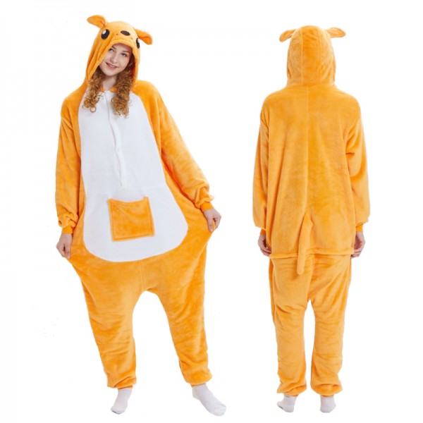 Kangaroo Onesie Pajamas For Adult Animal Costume Buy Online