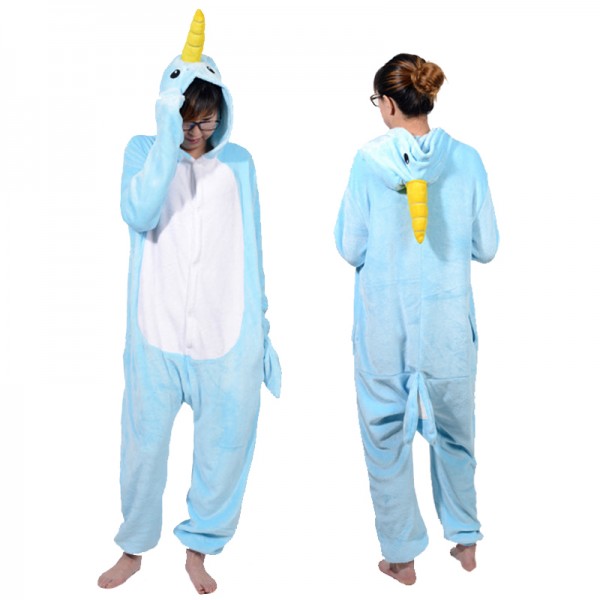 Narwhal Adult Animal Onesie Pajamas Costume