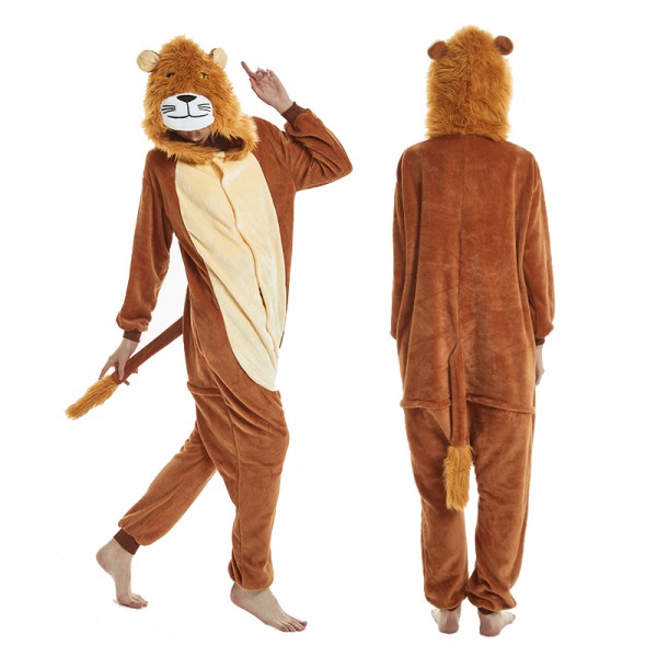 Lion Adult Animal Onesie Pajamas Costume