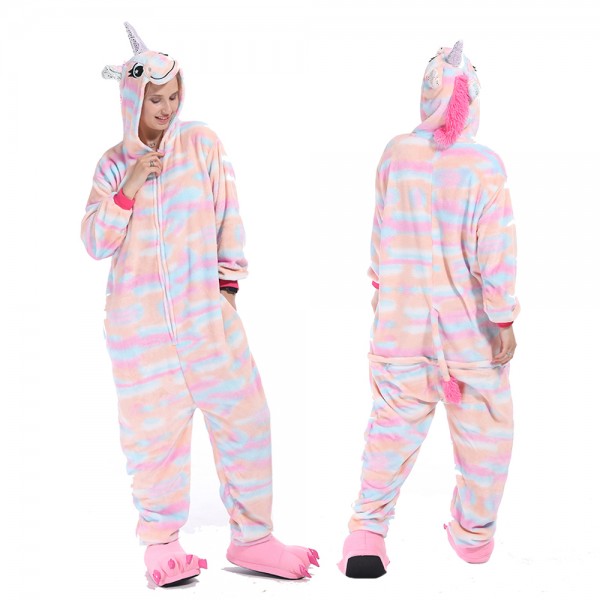 Phantom Unicorn Onesie Pajamas Costumes Adult Animal Onesies Zip up