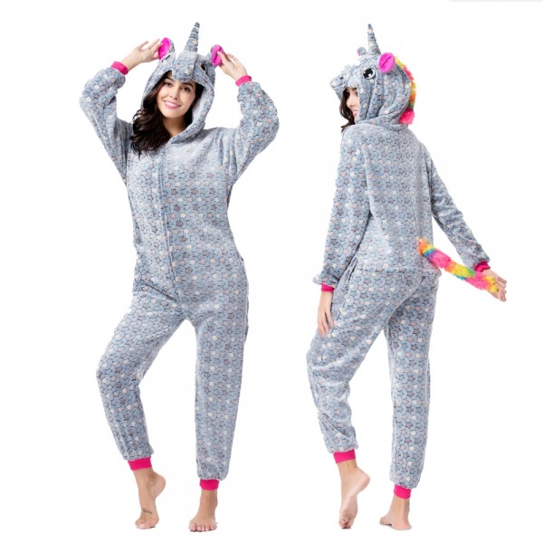 Grey Star Onesie Pajamas Costumes Adult Animal Onesies Zip up