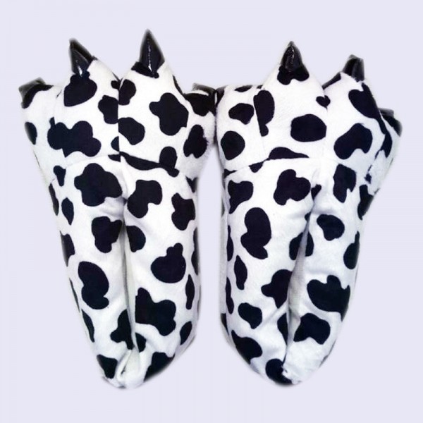 Cow Paw Slippers Animal Onesies Pajamas Costume Shoes