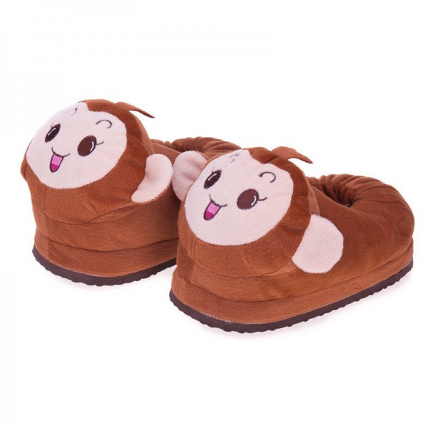 Monkey Slippers Animal Onesies Pajamas Costume Warm Shoes