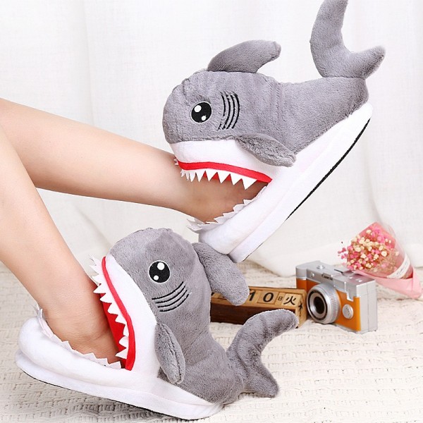Shark Slippers Animal Onesies Pajamas Costume Warm Shoes
