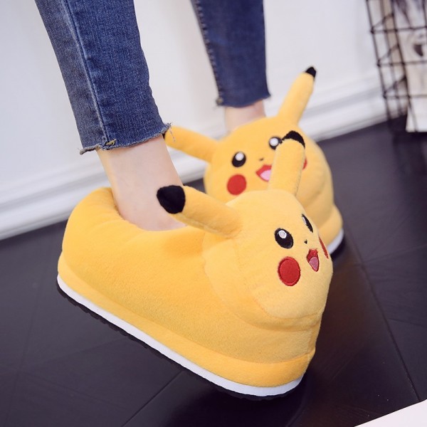 Pikachu Slippers Animal Onesies Pajamas Costume Warm Shoes