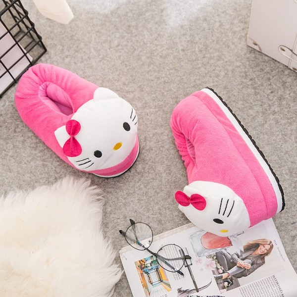 Hello Kitty Slippers Animal Onesies Pajamas Costume Warm Shoes