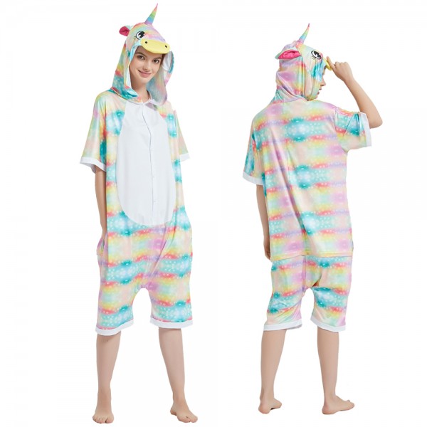 Dreamy Unicorn Onesie Pajamas Short Sleeve