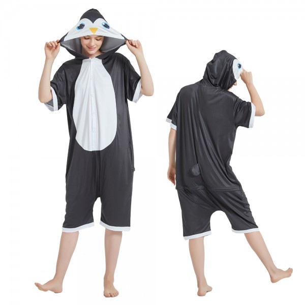 Penguin Onesie Pajamas Short Sleeve