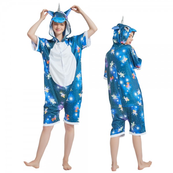 Nebula Unicorn Onesie Pajamas Short Sleeve