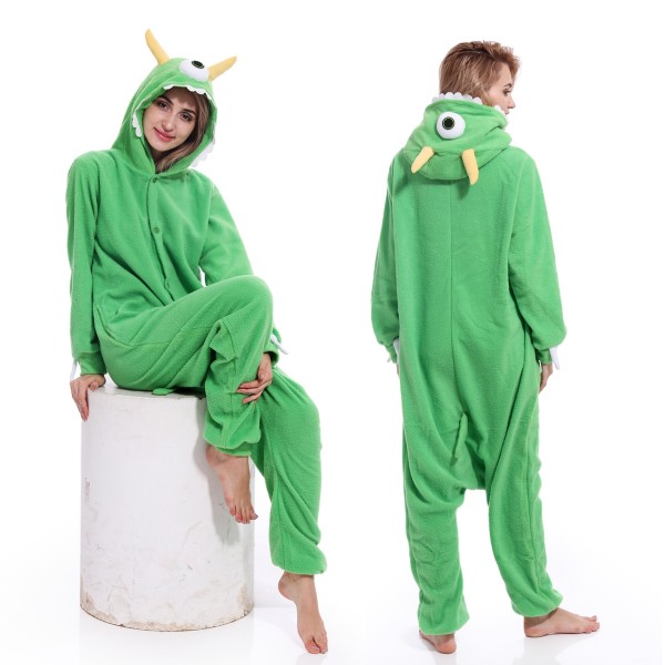 Mike Wazowski Onesie Anime Animal Onesies Monster Inc Costume for Adult