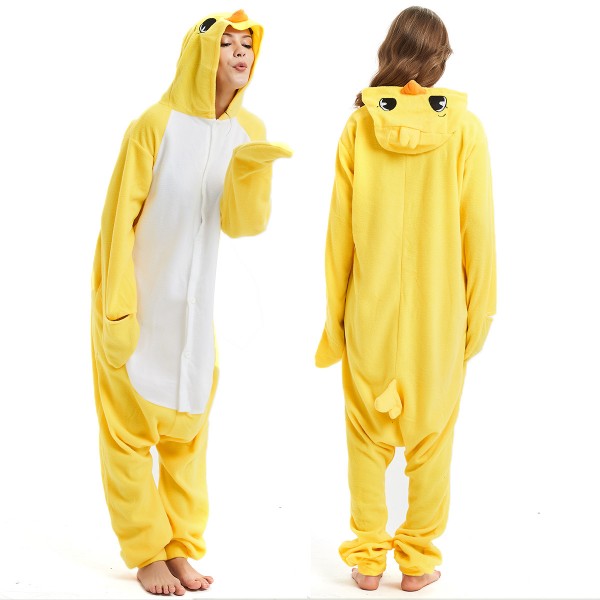 Yellow Chick Onesie Pajamas Adult Animal Onesies