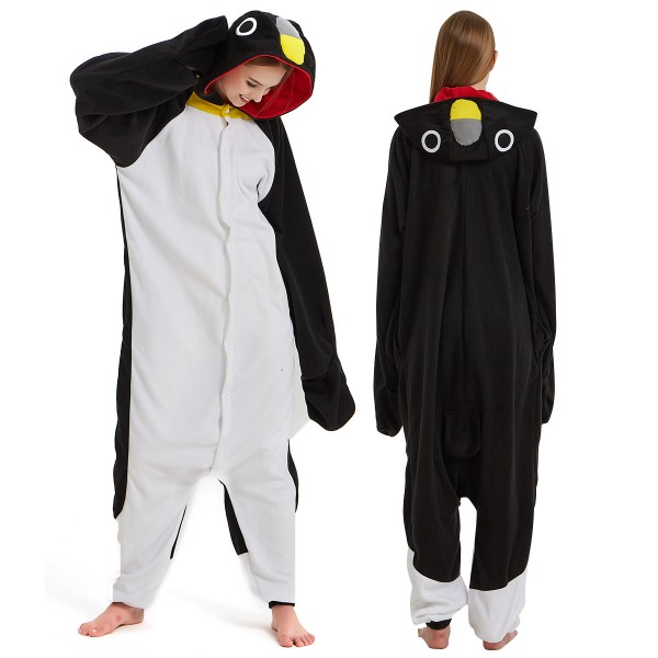 Black Penguin Onesie Pajamas Adult Animal Onesies