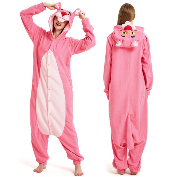 Pink Panther Onesie Pajamas Adult Animal Onesies