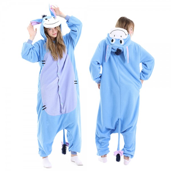 Eeyore Winnine the Pooh Onesie Pajamas for Adult Animal Onesies Halloween Costumes