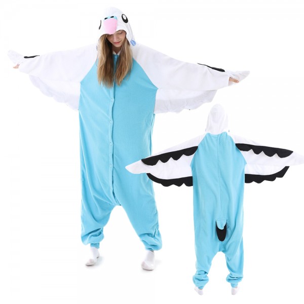 Blue Parrot Onesie Pajamas for Adult Animal Onesies Halloween Costumes