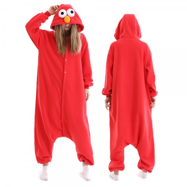 Elmo Sesame Street Onesie Pajamas for Adult Animal Onesies Halloween Costumes