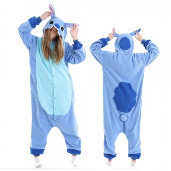 Stitch Onesie Pajamas for Adult Animal Onesies Halloween Costumes