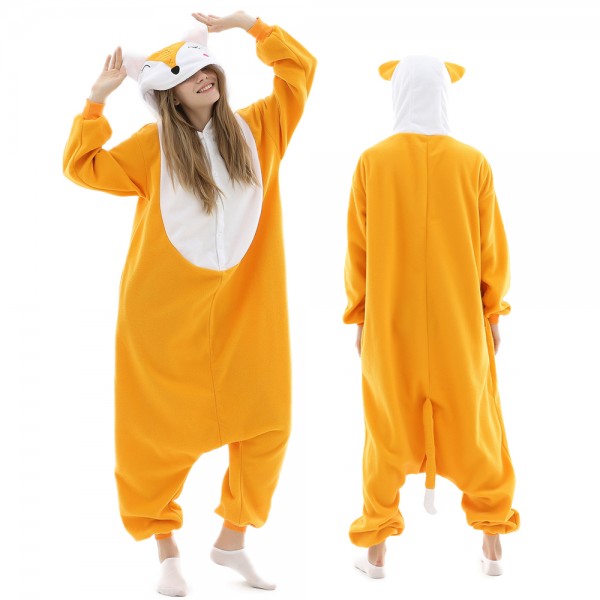 Fox Onesie Pajamas for Adult Animal Onesies Halloween Costumes