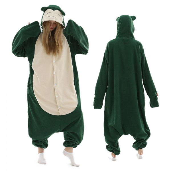 Snorlax Onesie Pajamas for Adult Animal Onesies Halloween Costumes