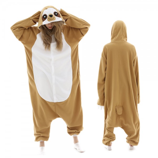 Sloth Onesie Pajamas for Adult Animal Onesies Halloween Costumes