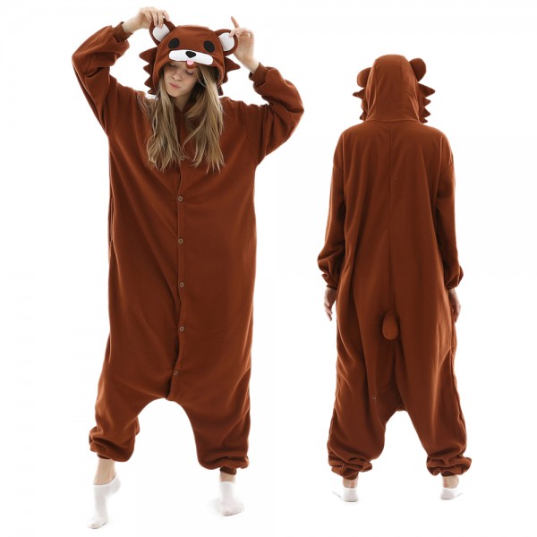 Brown Bear Onesie Pajamas for Adult Animal Onesies Halloween Costumes