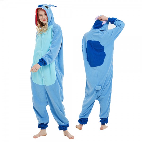 Stitch Costumes Adult Animal Onesie Pajamas Polar Fleece