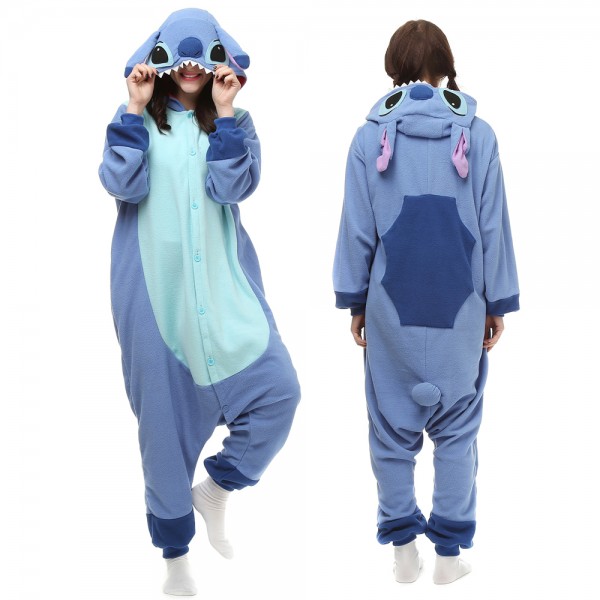 Stitch Onesie Pajamas Adult Animal Onesies Halloween Costumes