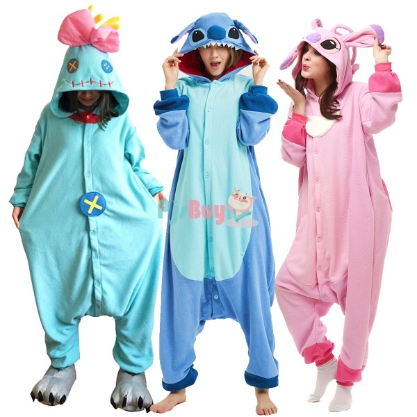 Lilo & Stitch Onesie Pajamas Animal Onesies Halloween Costumes for Adult & Teens